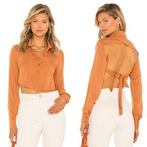 Superdown Caleb Button Down Top NWT